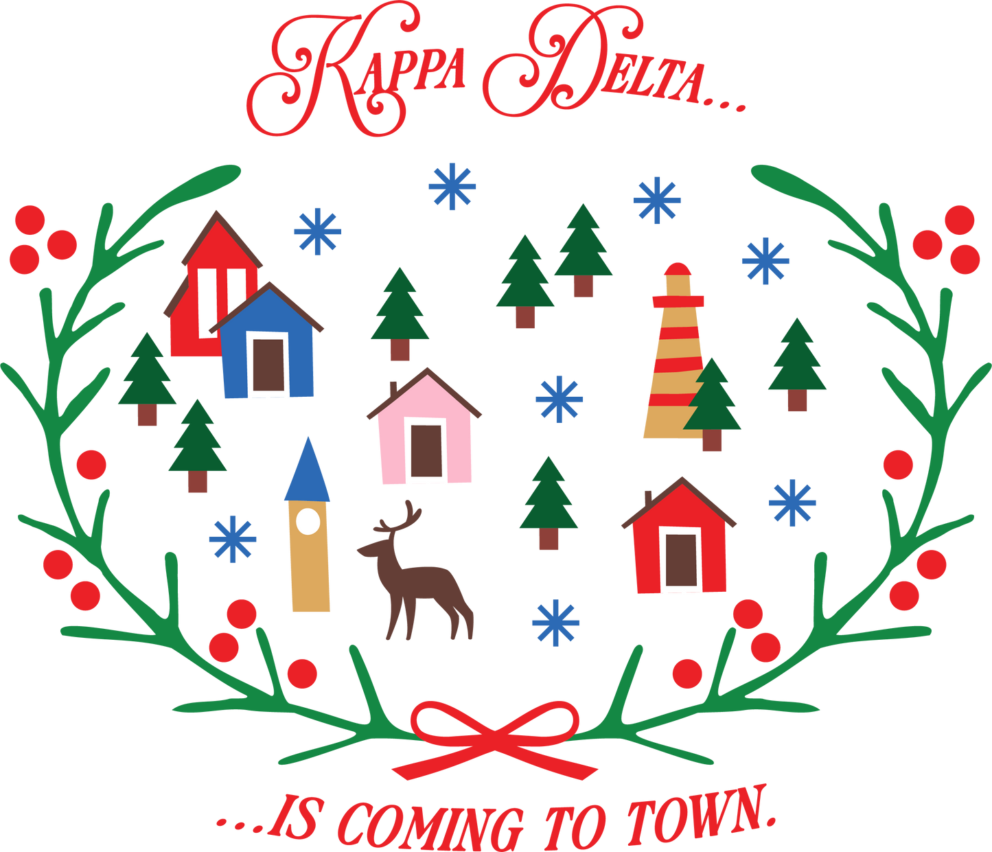 Kappa Delta Christmas Village Crewneck