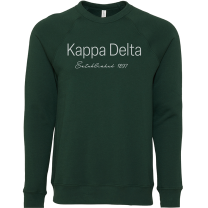 Kappa Delta Embroidered Printed Name Crewneck Sweatshirts