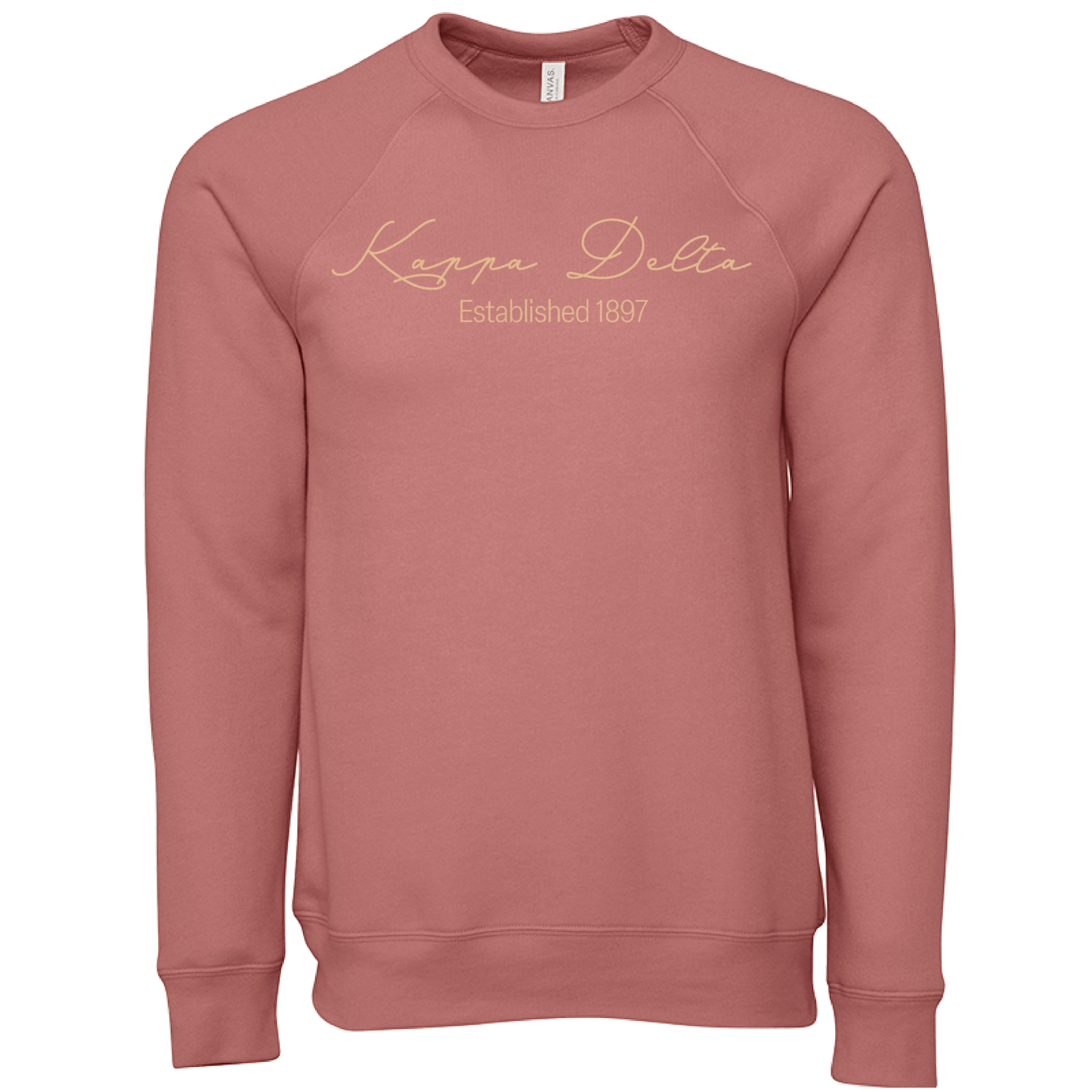 Kappa Delta Embroidered Scripted Name Crewneck Sweatshirts