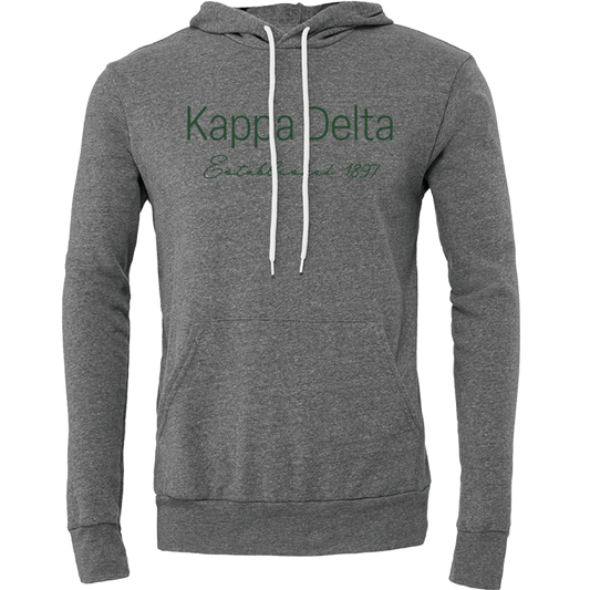 Kappa Delta Embroidered Printed Name Hooded Sweatshirts