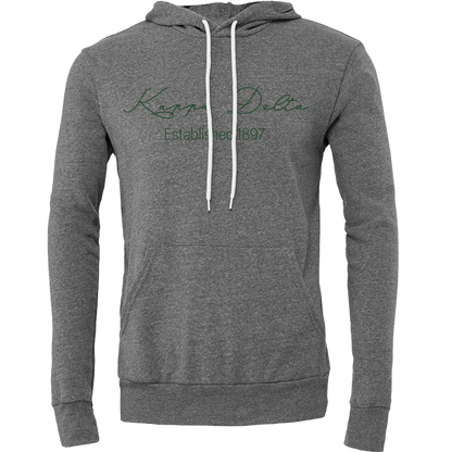 Kappa Delta Embroidered Scripted Name Hooded Sweatshirts