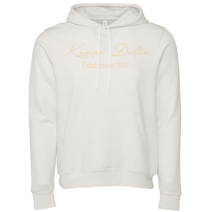 Kappa Delta Embroidered Scripted Name Hooded Sweatshirts