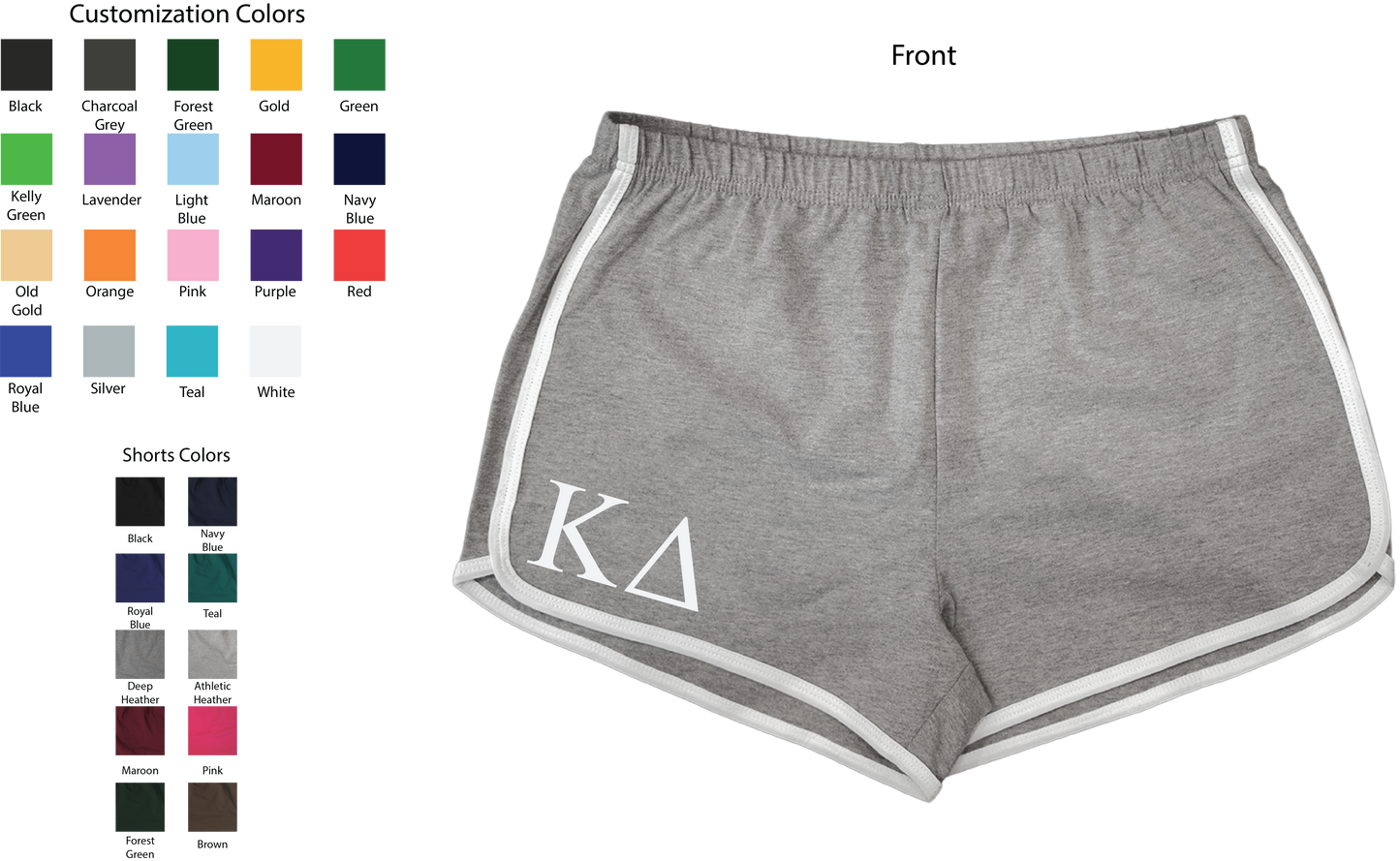 Kappa Delta Lettered Women's Shorts
