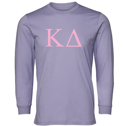 Kappa Delta Lettered Long Sleeve T-Shirts