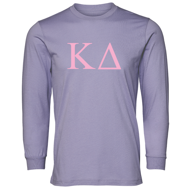 Kappa Delta Lettered Long Sleeve T Shirts