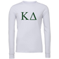 Kappa Delta Lettered Long Sleeve T-Shirts