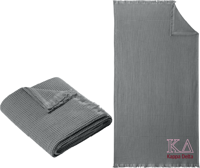 Kappa Delta Letters and Name Blankets