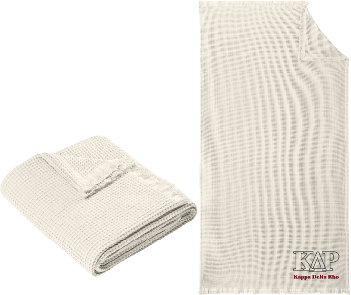Kappa Delta Rho Letters and Name Blankets