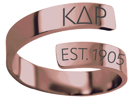 Kappa Delta Rho Year and Letters Rings