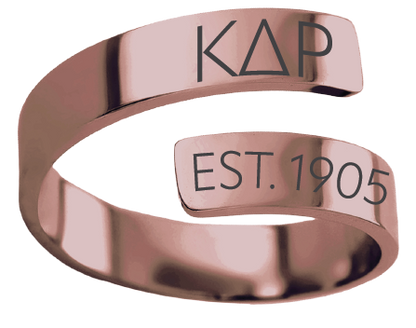 Kappa Delta Rho Year and Letters Rings