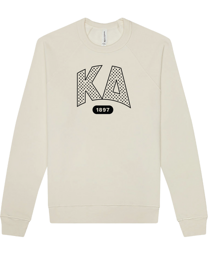 Kappa Delta Varsity Polka Dot Crewneck