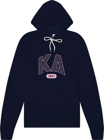 Kappa Delta Varsity Polka Dot Hoodie