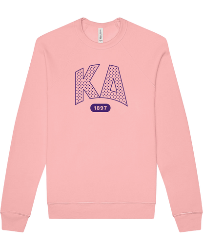 Kappa Delta Varsity Polka Dot Crewneck