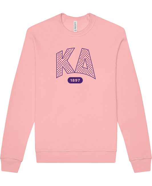 Kappa Delta Varsity Polka Dot Crewneck