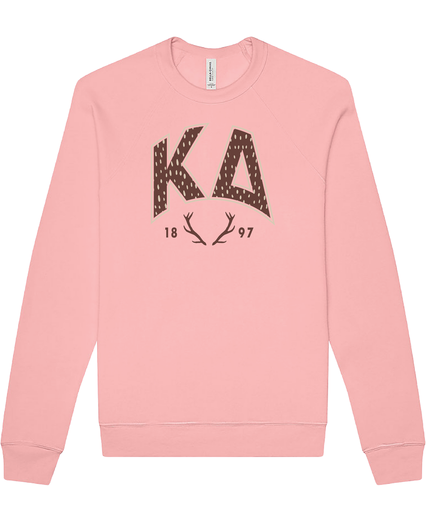 Kappa Delta Fawn Print Varsity Crewneck