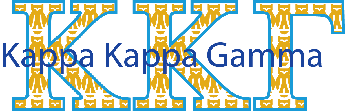 Kappa Kappa Gamma Applique Letters Crewneck Sweatshirt