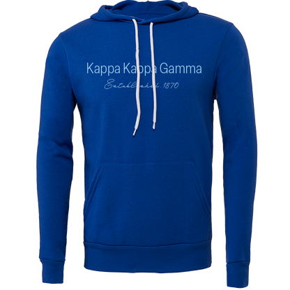 Kappa Kappa Gamma Embroidered Printed Name Hooded Sweatshirts