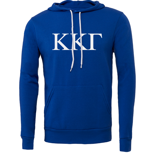 Kappa Kappa Gamma Embroidered Lettered Hooded Sweatshirts