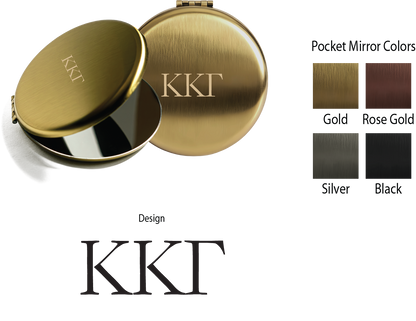 Kappa Kappa Gamma Lettered Pocket Mirrors