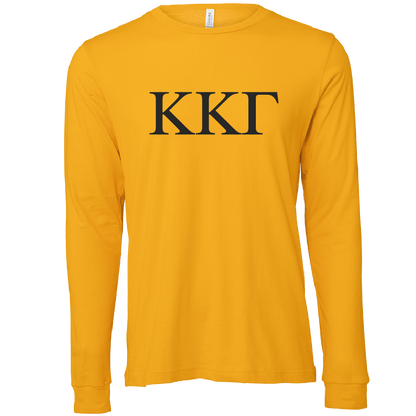 Kappa Kappa Gamma Lettered Long Sleeve T-Shirts