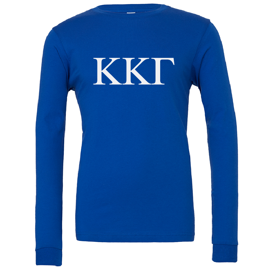 Kappa Kappa Gamma Lettered Long Sleeve T-Shirts