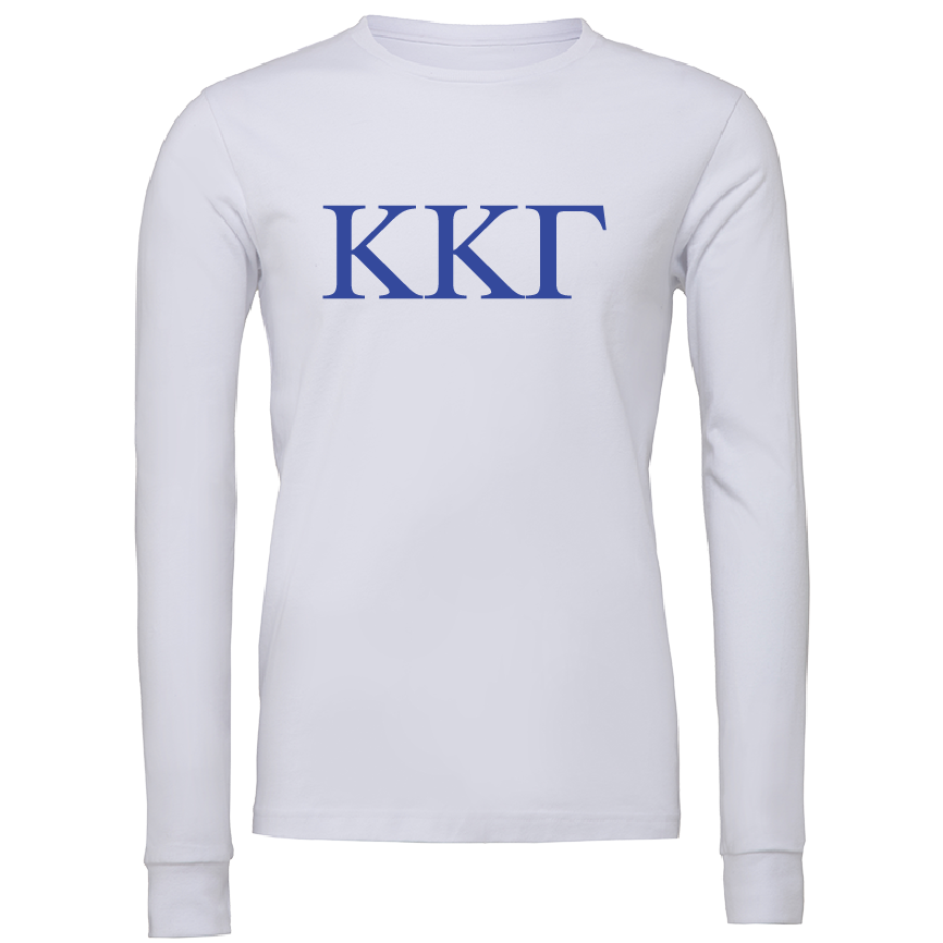 Kappa Kappa Gamma Lettered Long Sleeve T-Shirts