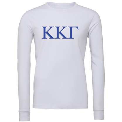 Kappa Kappa Gamma Lettered Long Sleeve T-Shirts