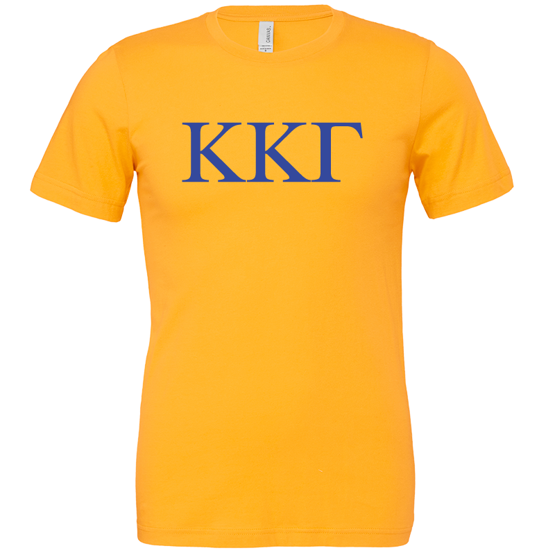 Kappa Kappa Gamma Lettered Short Sleeve T-Shirts