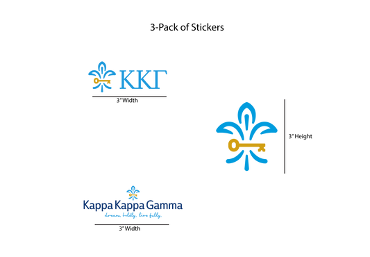 Kappa Kappa Gamma Stickers