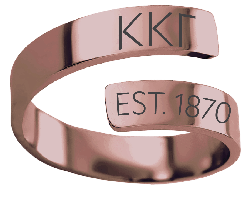 Kappa Kappa Gamma Year and Letters Rings