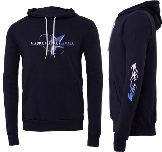 Kappa Kappa Gamma Pink Chrome Graphic Hoodie