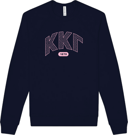 Kappa Kappa Gamma Varsity Polka Dot Crewneck