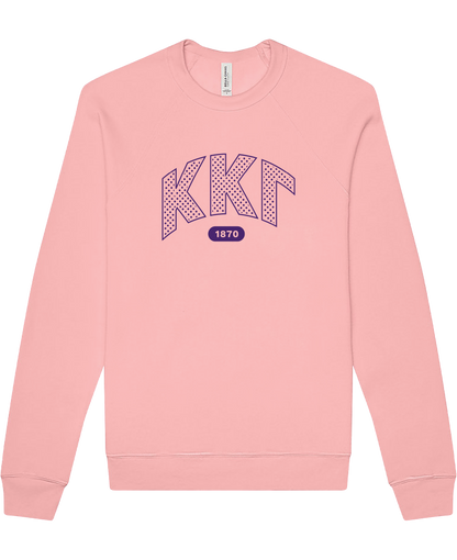 Kappa Kappa Gamma Varsity Polka Dot Crewneck