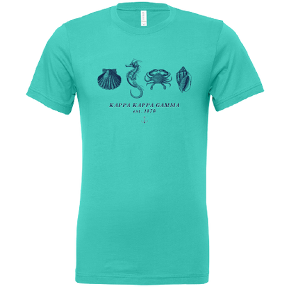 Kappa Kappa Gamma Nautical Graphic T-Shirts