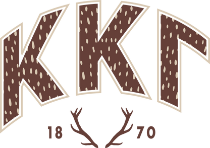Kappa Kappa Gamma Fawn Print Varsity Hoodie
