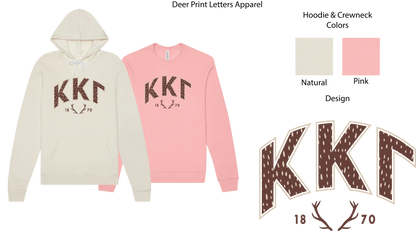 Kappa Kappa Gamma Fawn Print Varsity Hoodie