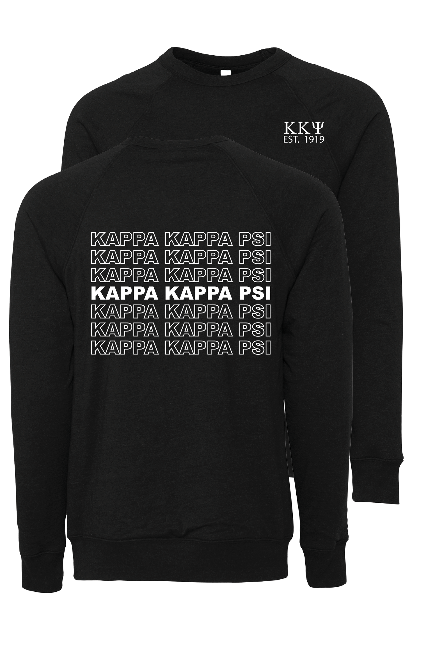 Kappa Kappa Psi Repeating Name Crewneck Sweatshirts