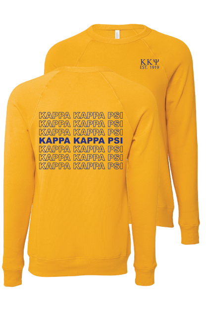 Kappa Kappa Psi Repeating Name Crewneck Sweatshirts