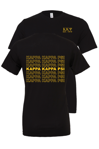 Kappa Kappa Psi Repeating Name Short Sleeve T-Shirts