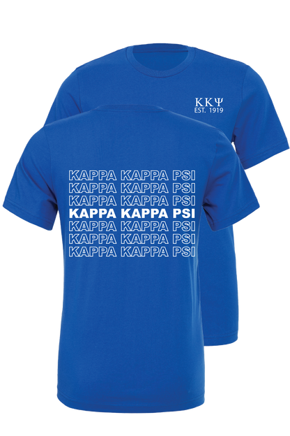 Kappa Kappa Psi Repeating Name Short Sleeve T-Shirts