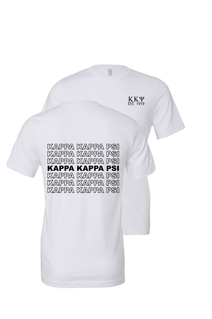 Kappa Kappa Psi Repeating Name Short Sleeve T-Shirts