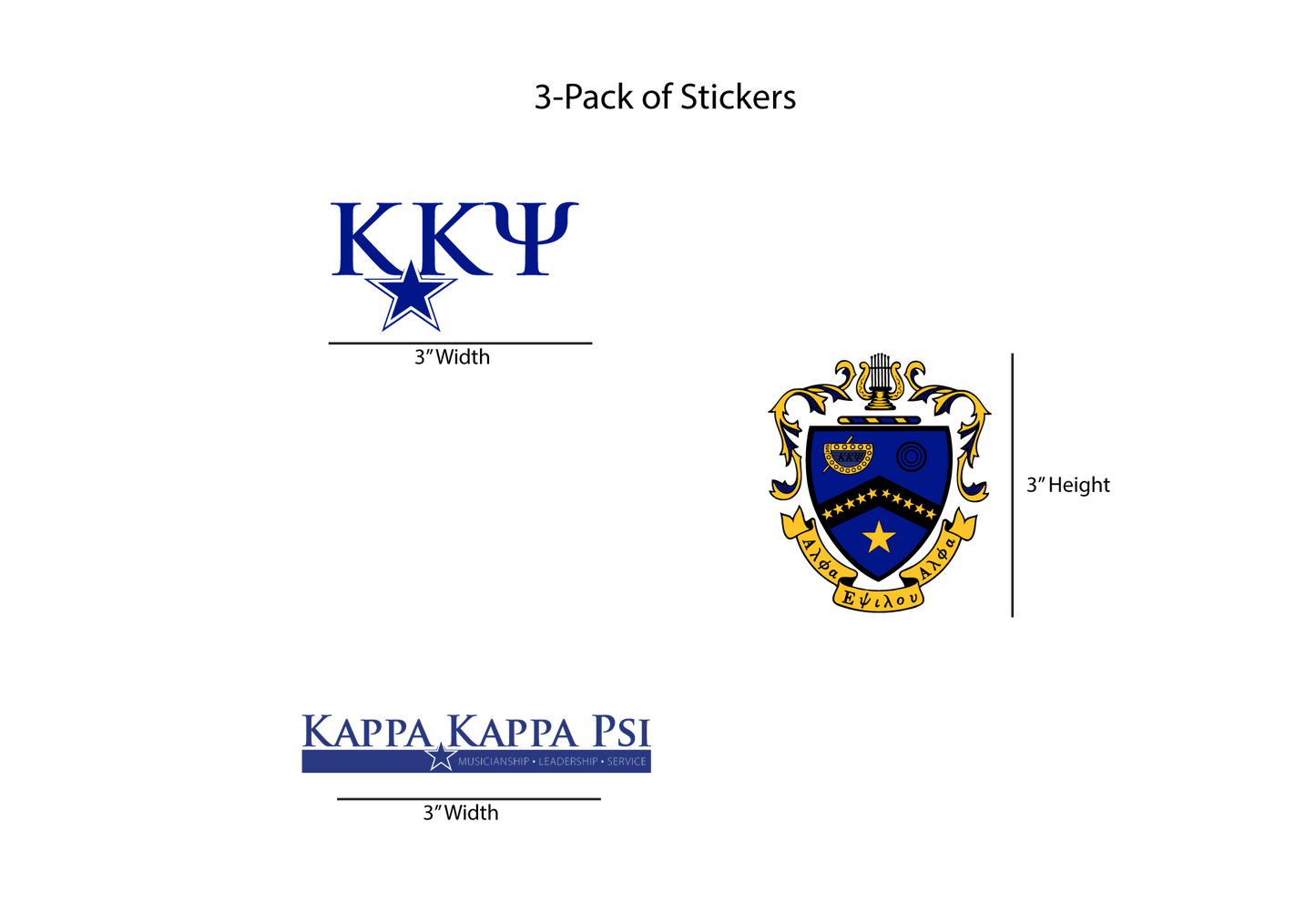 Kappa Kappa Psi Stickers
