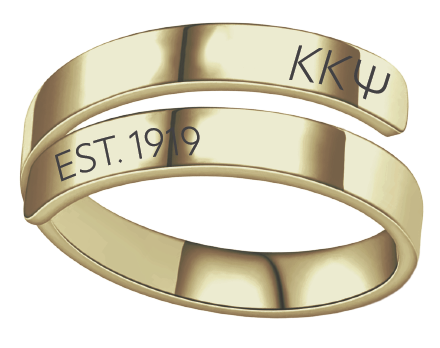 Kappa Kappa Psi Year and Letters Rings