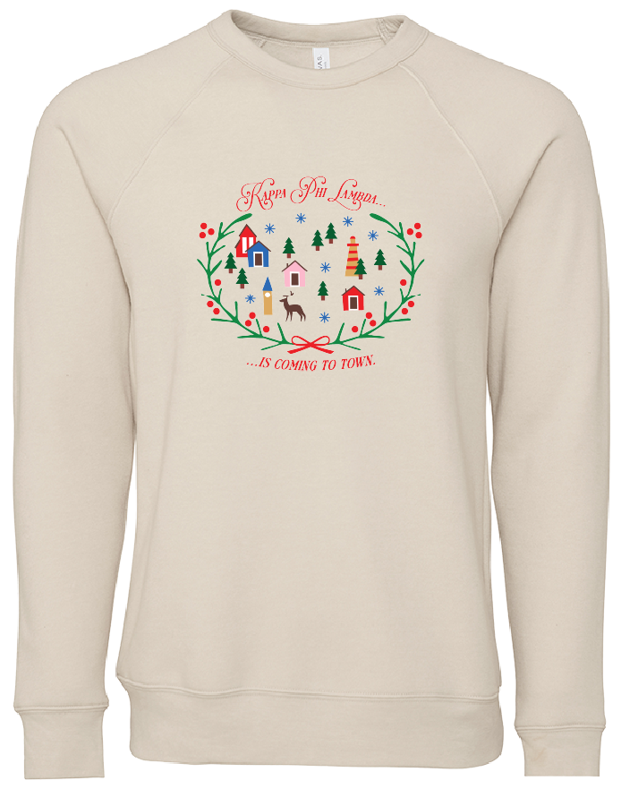 Kappa Phi Lambda Christmas Village Crewneck