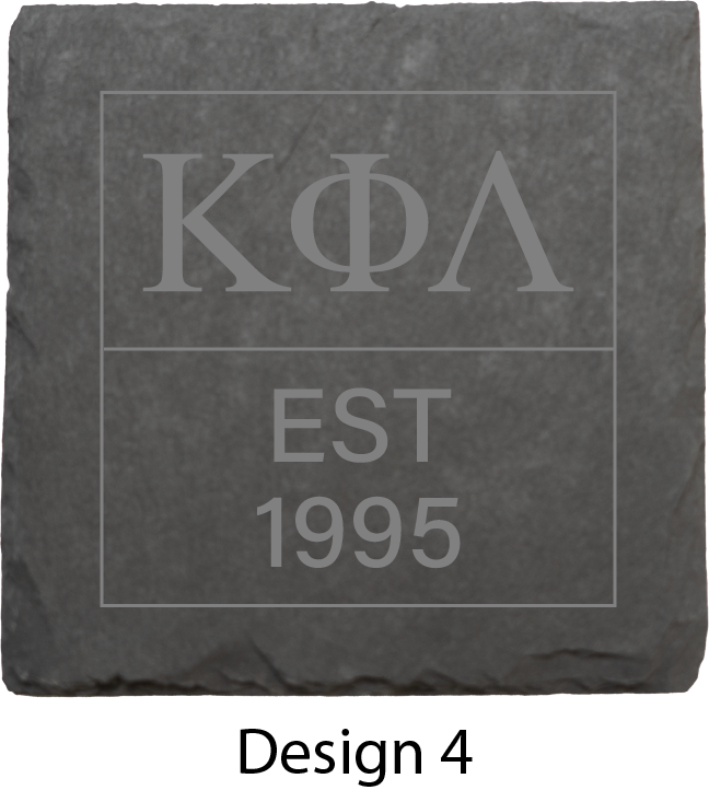 Kappa Phi Lambda Stone Coasters - 4-Pack