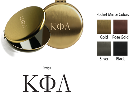 Kappa Phi Lambda Lettered Pocket Mirrors