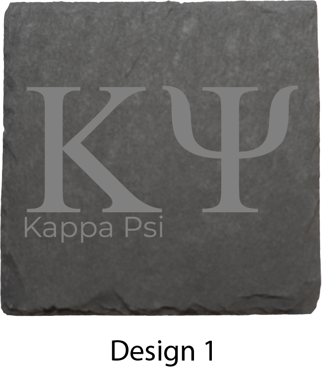 Kappa Psi Stone Coasters - 4-Pack