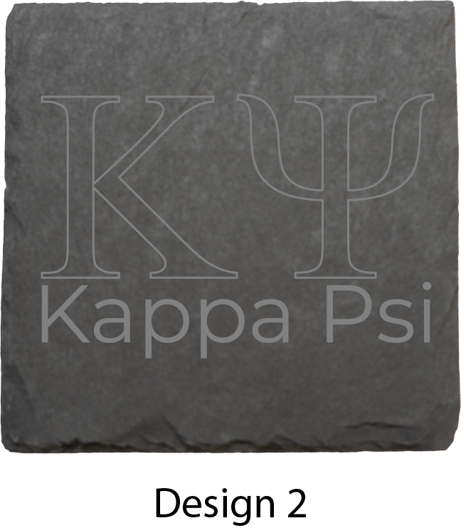 Kappa Psi Stone Coasters - 4-Pack
