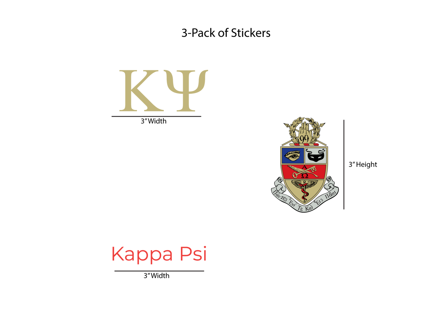 Kappa Psi Stickers