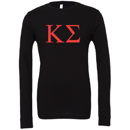 Kappa Sigma Lettered Long Sleeve T-Shirts